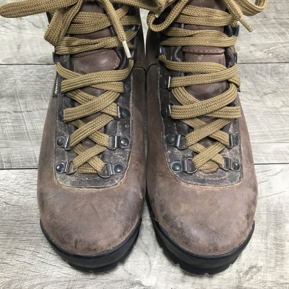 Raichle Womens 387 Made in Switzerland Hiking Hiker Brown Leather Boots Size 7.5 - Picture 5 of 11